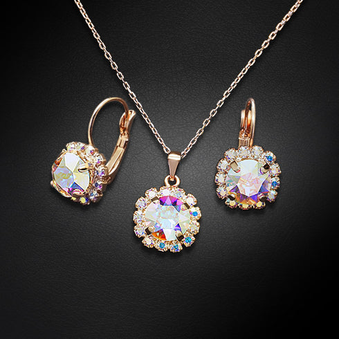Rinkinys "Puošnumas II (Aurore Boreale)" su Swarovski™ kristalais